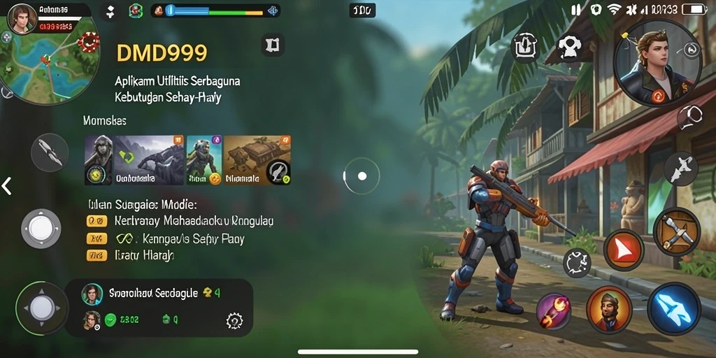 Tampilan aplikasi DMD999 yang modern dan fungsional.