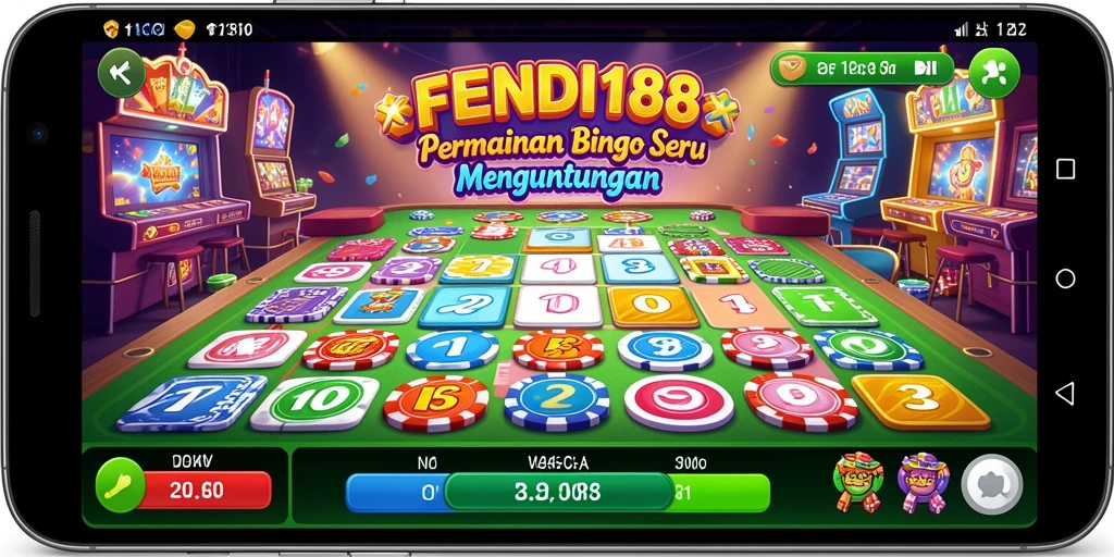 Tampilan gameplay seru dalam aplikasi Bingo FENDI188.